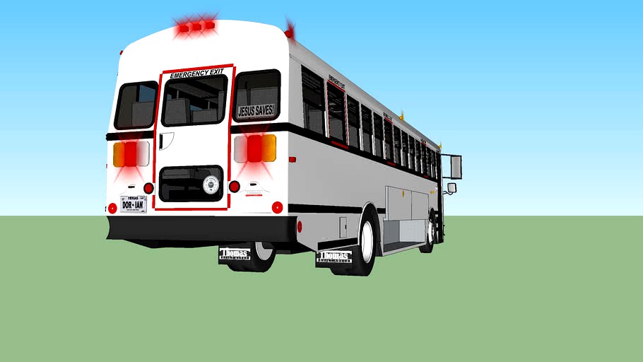 White Transit Bus