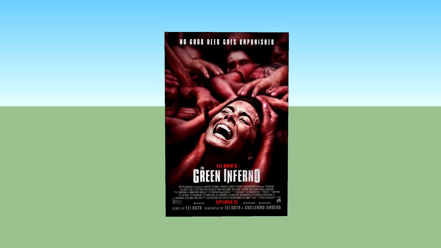 The Green Inferno - Final One Sheet Movie Poster 27X40 Double Sided (unframed)