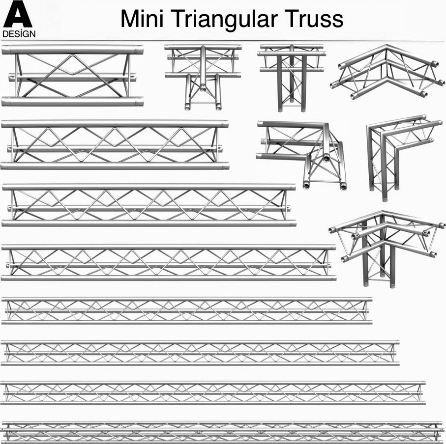 Mini Triangular Truss 0093d model