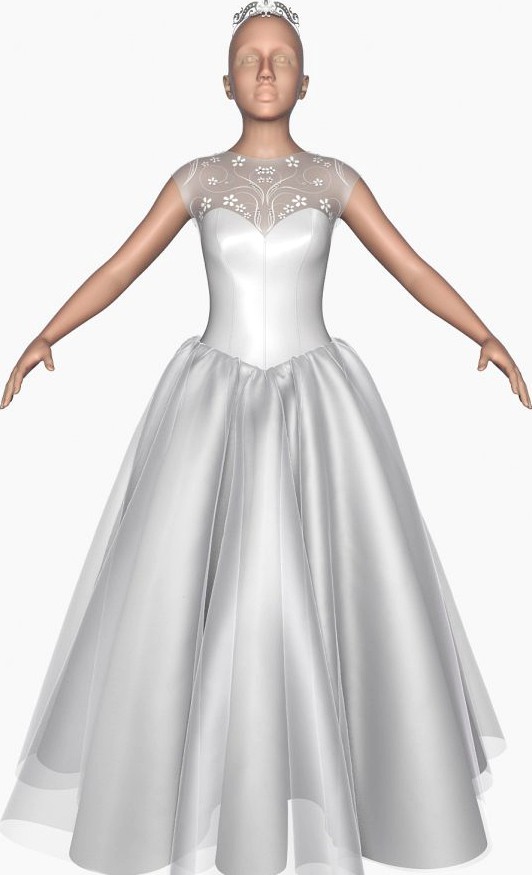 Wedding Dress 0163d model