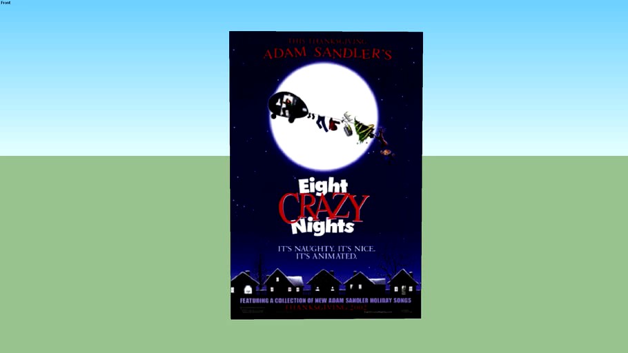 Adam Sandler's Eight Crazy Nights - Teaser One Sheet Movie Poster 27X40 Double Sided (unframed)