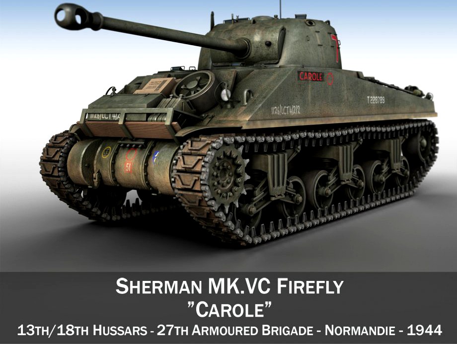Sherman MK VC Firefly - Carole3d model