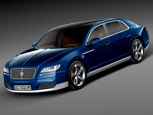 Generic Luxury Saloon 2016 - 3D Model