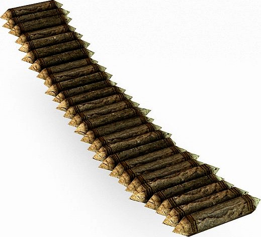 Log bridge3d model