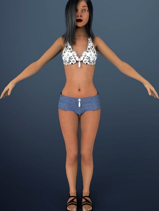 Sexy girl Shuzi3d model