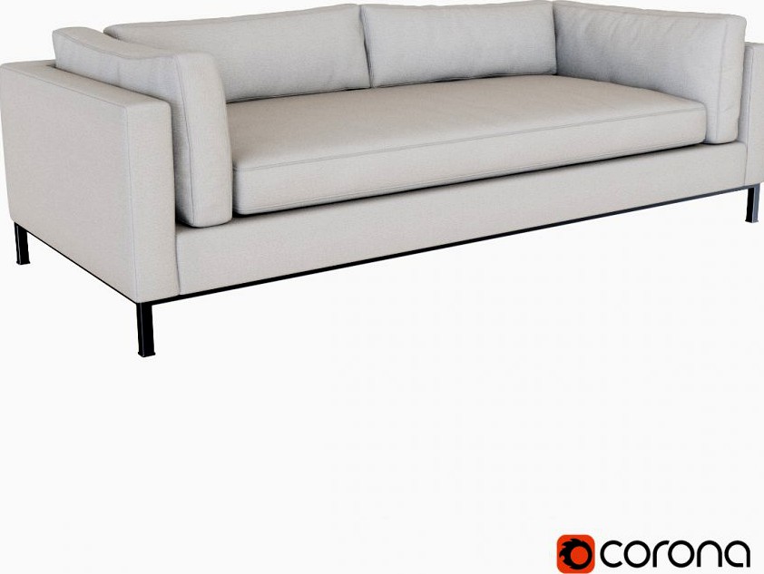 West Elm Modern Arm Sofa3d model