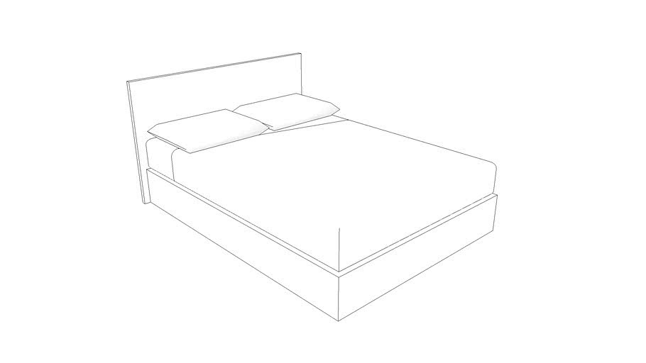 Low Poly Double Bed