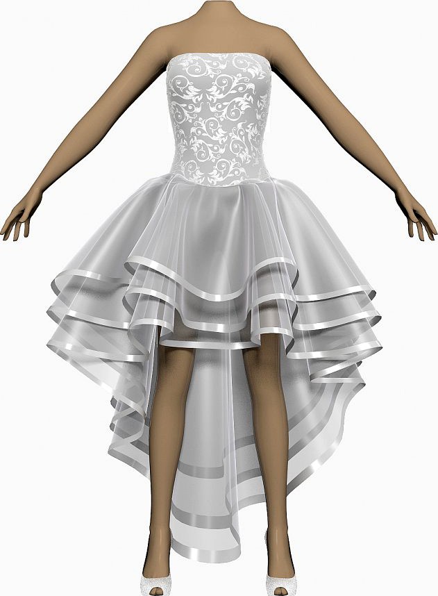 Wedding Dress 0013d model