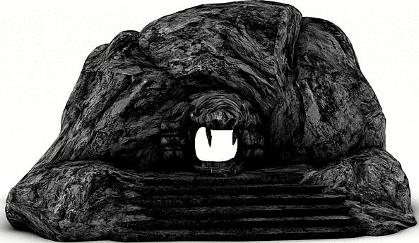 Fantasy cave entrance3d model