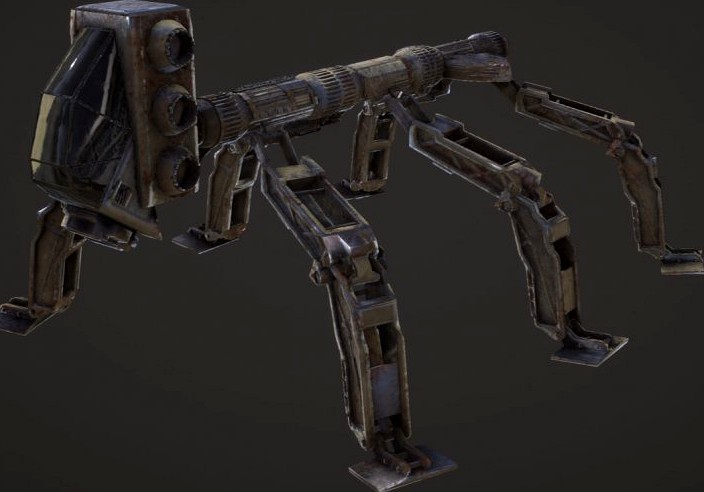 spider bot3d model
