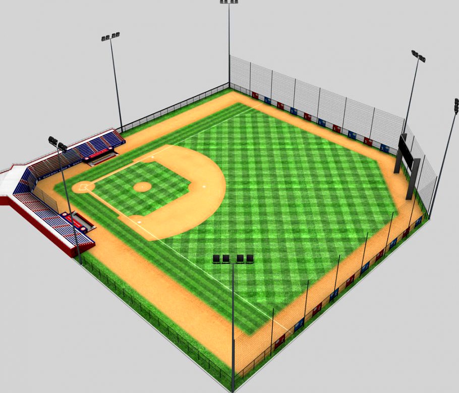 Baseball Stadium arena3d model