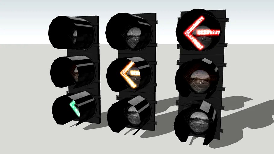 Dialight clear-lens Left turn signals