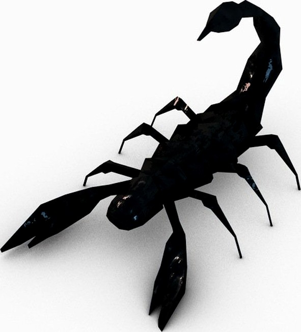 Low poly scorpion3d model