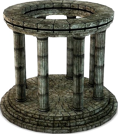 Stone Oracle Temple3d model
