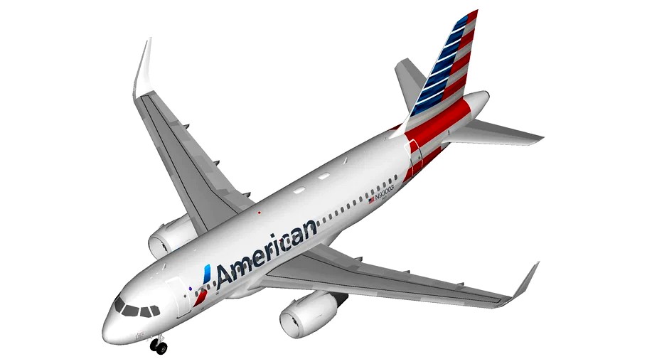 American Airlines Airbus A319 (CFM) (sharklets)