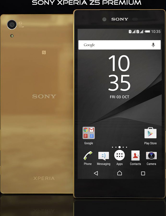 Sony xperia Z5 Premium Gold3d model