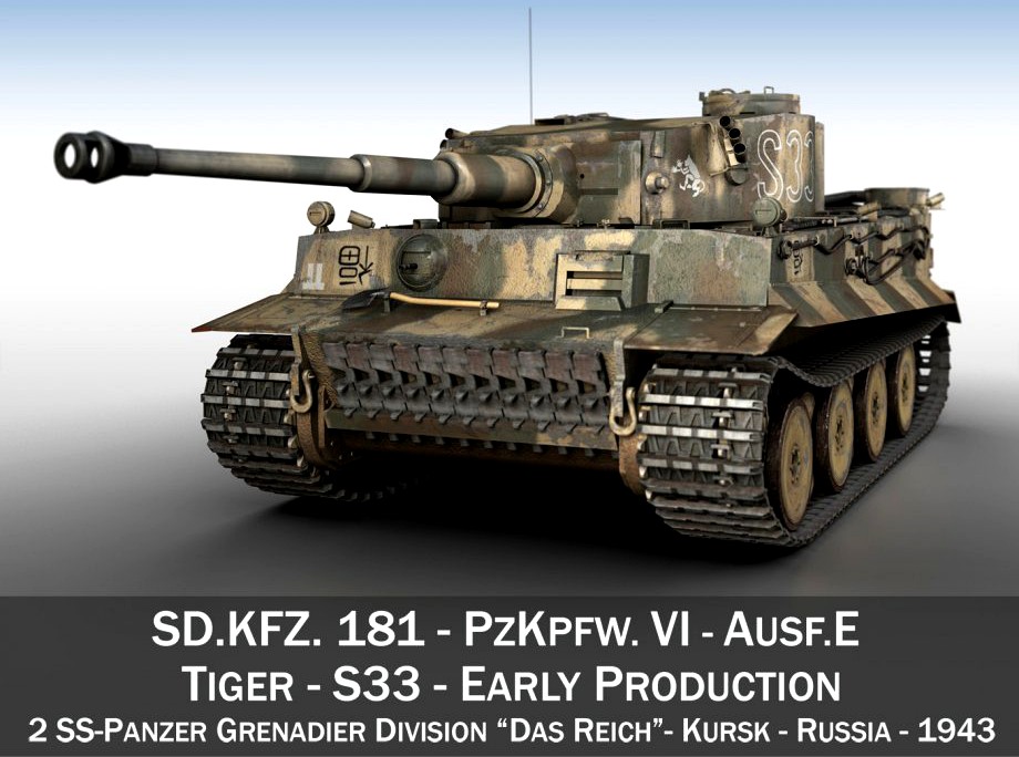 Panzer VI - Tiger - S33 - Early Production3d model