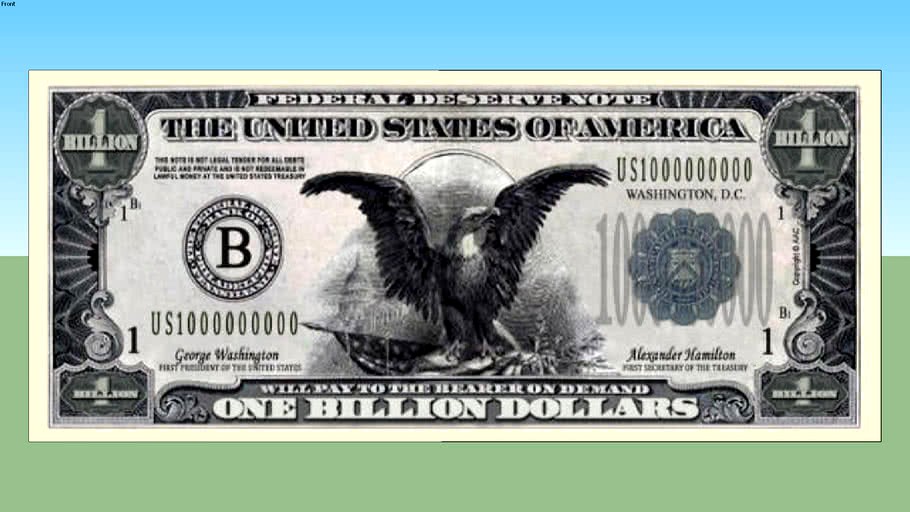 $1000000000 dollar bill