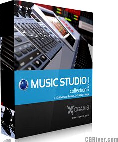 3D Model Volume 31 Music Studio Equipment for Cinema 4D - CGAxis