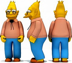 Abraham Simpson - Rigged - 3D Model