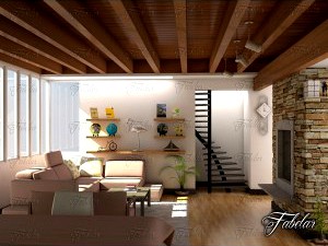 Living room 23- 3D Model