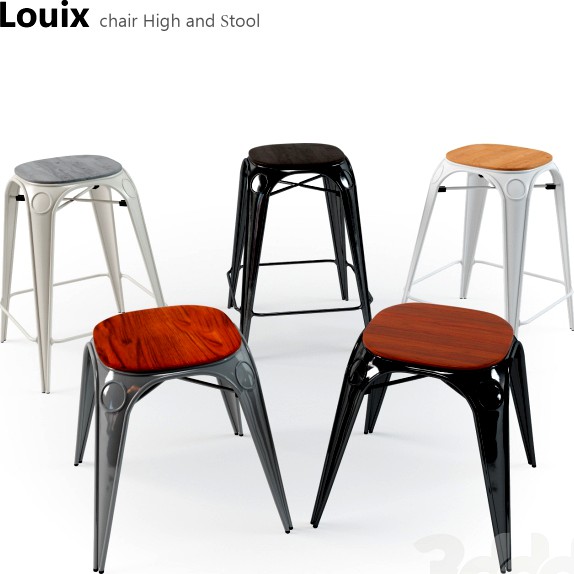 &quot;Louix&quot; стул и табурет_&quot;Louix&quot; сhair High and stool