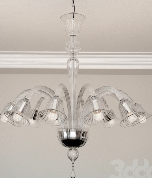 Venetian Ca&#039;Balbi 8006/12 Arm Chandelier