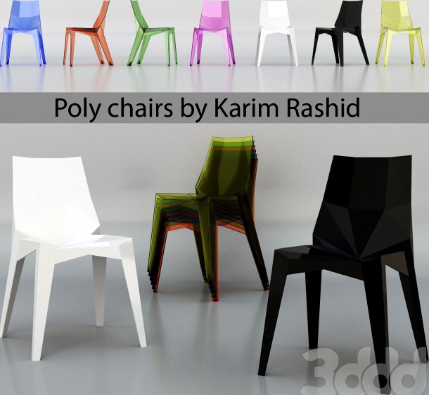 Poly chairs by Karim Rashid