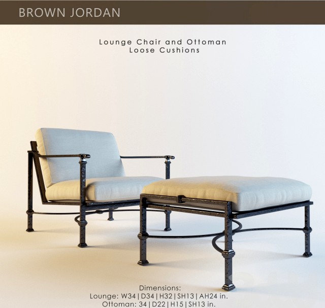 brown jordan Loose Cushions