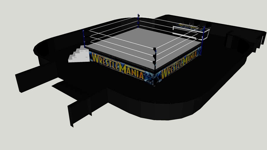 WWE WRESTLEMANIA 29 Ring & Announcers Desk