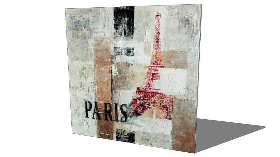 La Toile Abstract Paris, Maisons du Monde, Réf. 116.314, Prix : 89 euros