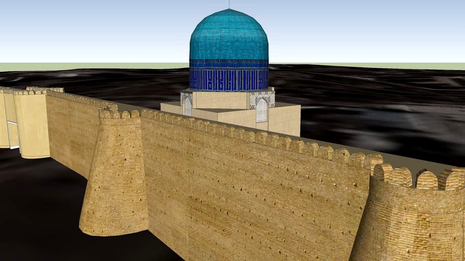 Mausoleum of Sheikh Nur al-Din Basir and citadel of Samarkand