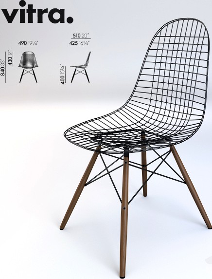 Vitra wire chair DKW