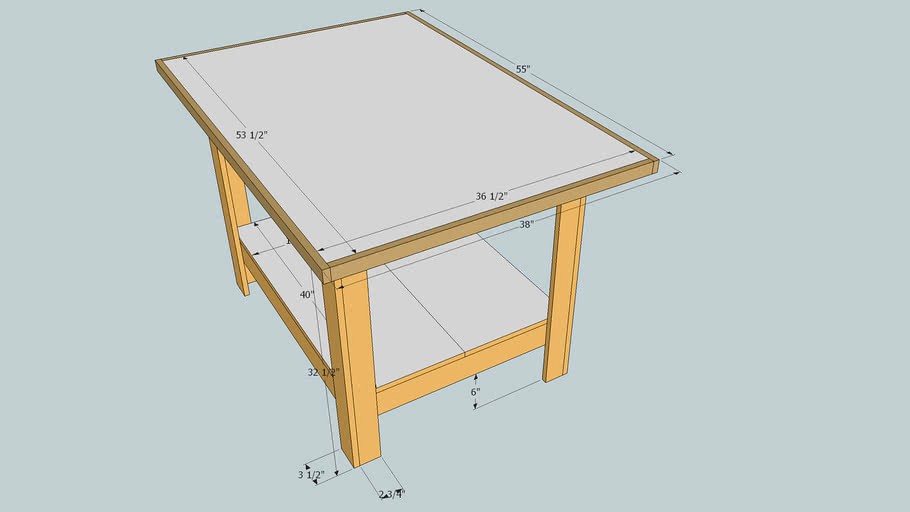 Table saw outfeed table