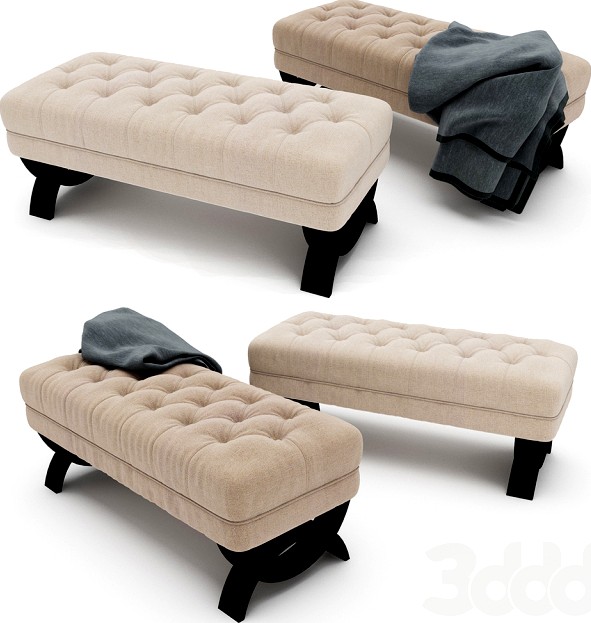 Christopher Knight Home Scarlette Tufted Fabric Ottoman Bench
