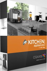 3D Model Volume 10 Kitchen Appliance FBX &amp; OBJ