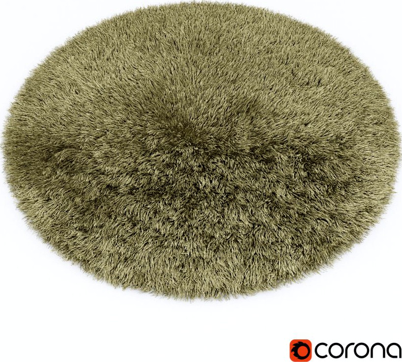 Carpet Snow H265-beige round3d model