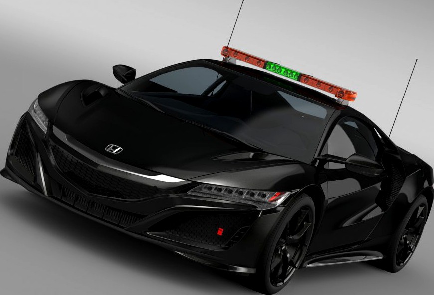 Honda NSX 2016 Safety Car3d model
