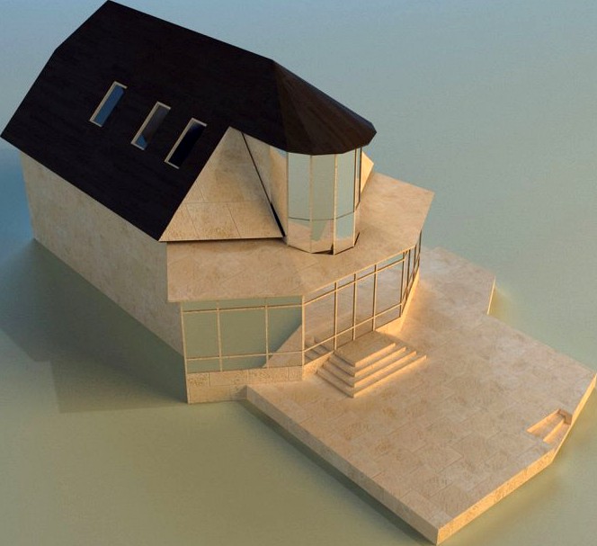 House lowpoly3d model