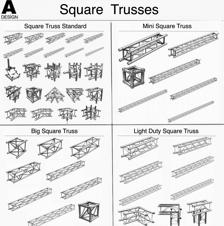 Square Trusses 0013d model