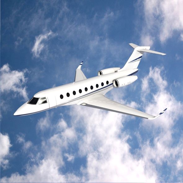 Gulfstream G280 private jet3d model
