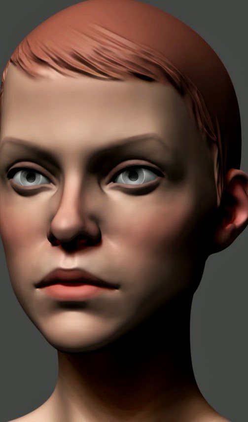 Girl Head 013d model