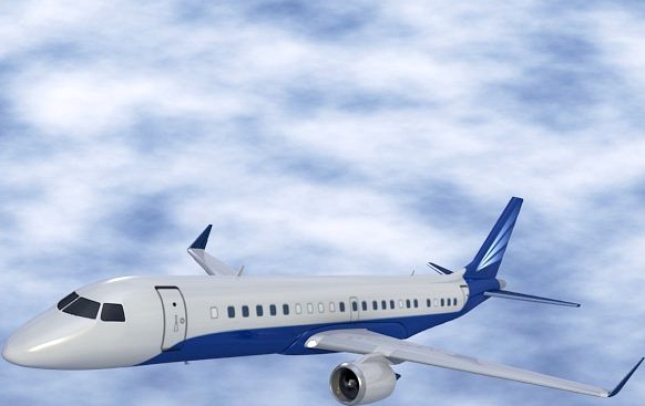 Embraer Lineage 1000 corporate jet3d model