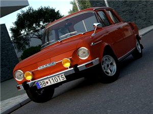 Skoda 100 L 1970 - 3D Model for Cinema 4D (c4d) &amp; Other Software