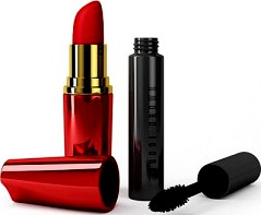 Cosmetics 70 Am101 Women's Lipstick & Mascara - 3D Model