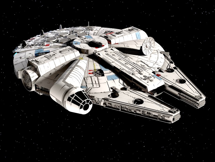 Star Wars Millenium Falcon v13d model