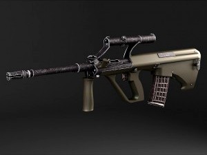 Steyr Aug A1 assault rifle - 3D Model