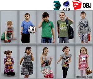10 High Quality Still 3D Humans / (Kids & Children) People - MeMsS010HD2 - AXYZ Design Ready-Posed Model Pack 10 High Quality Still 3D Humans / (Kids & Children) People - MeMsS010HD2 - AXYZ Design Ready-Posed Model Pack