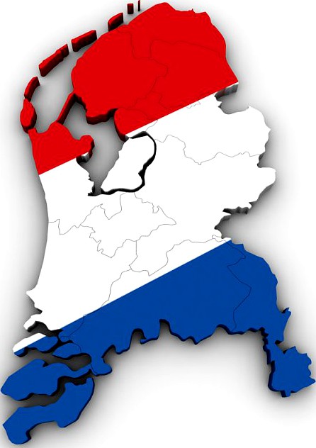 Map of the Netherlands 3D Model