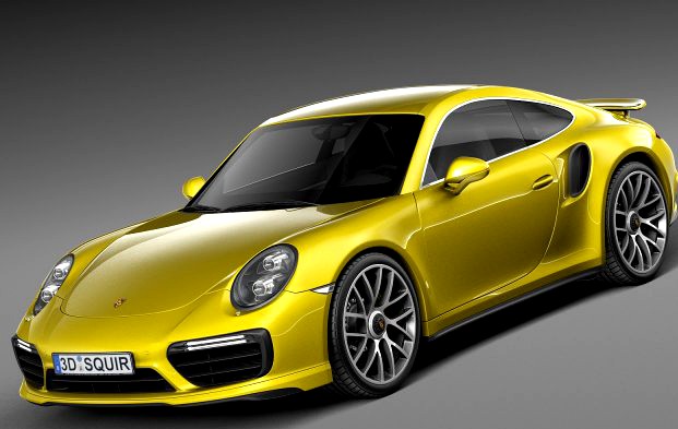 Porsche 911 Turbo S Coupe 2016 3D Model